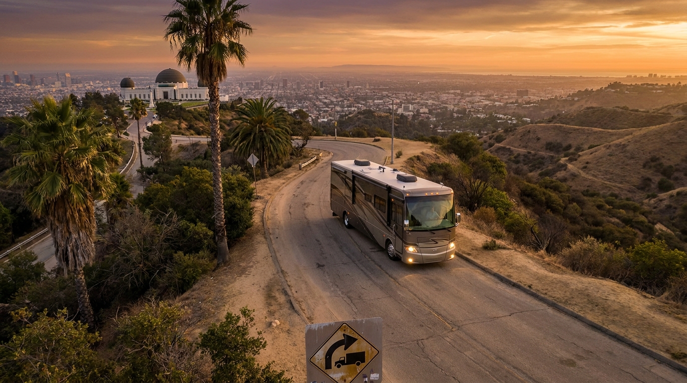 Long-Term RV Driving in Los Angeles - Monthly Routes 2026